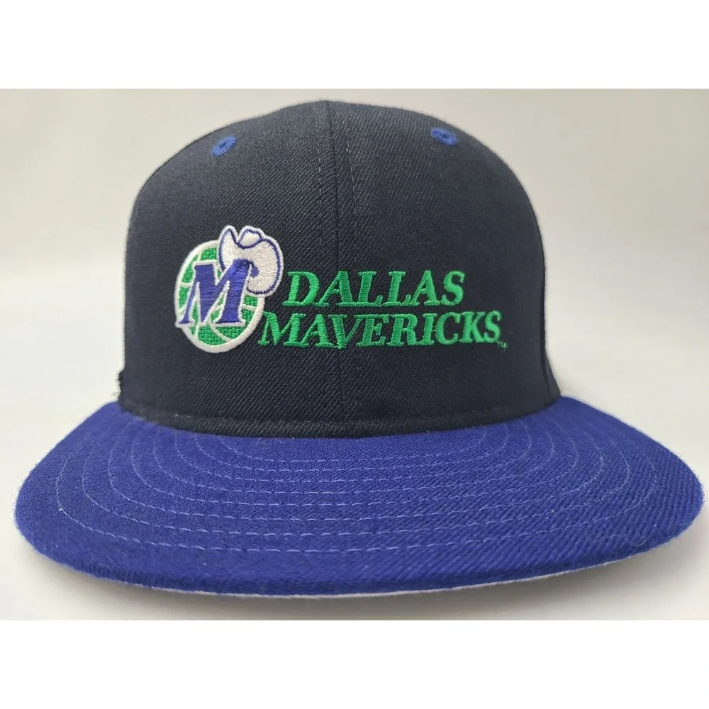 Vintage Dallas Mavericks New Era 59Fifty Pro Model Fitted 6 3/4 Hat Cap Wool NBA